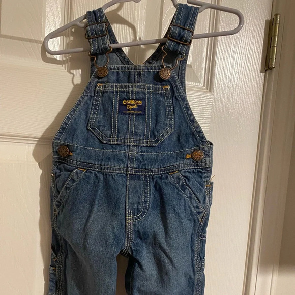 Oshkosh B’Gosh Denim Overalls  - 6 months - Picture 1 of 7
